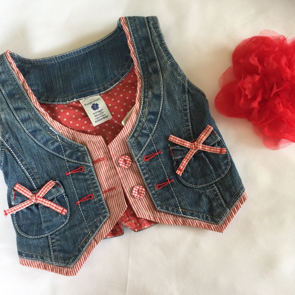 Pumpkin Patch denim vest