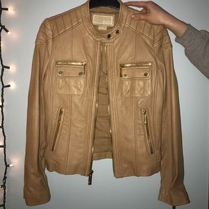 Leather Michael Kors jacket