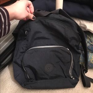 Navy blue Kipling backpack