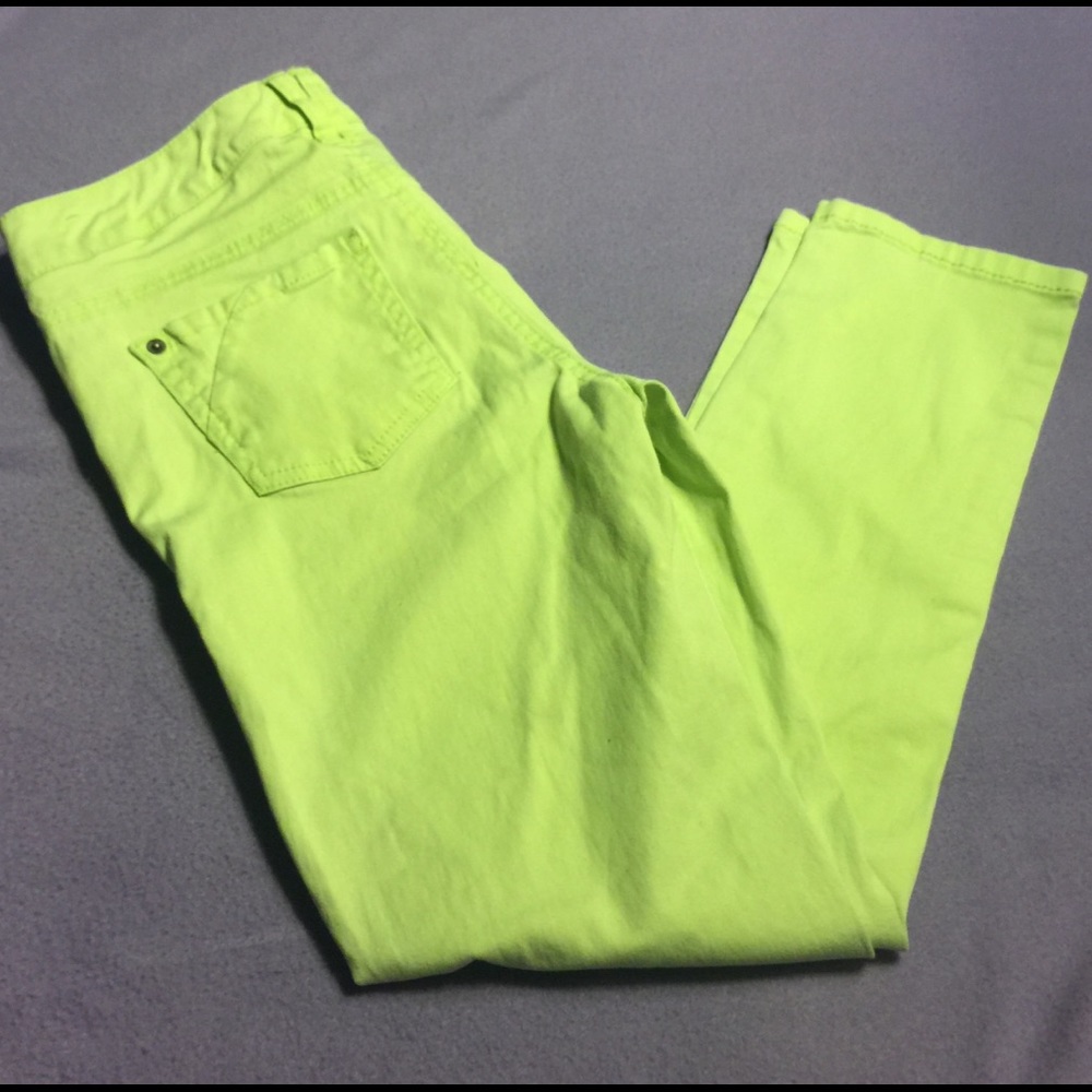 BNWOT Bongo lime green SZ 3 skinny jeans juniors