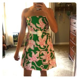 Lilly Pulitzer strapless cocktail dress