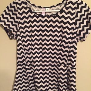 Peplum Stripped Shirt