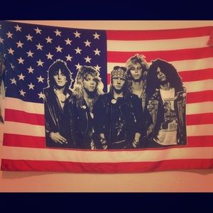 Vintage Guns N' Roses Flag