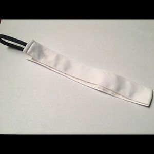 White NEVER WORN Sweaty Band headband