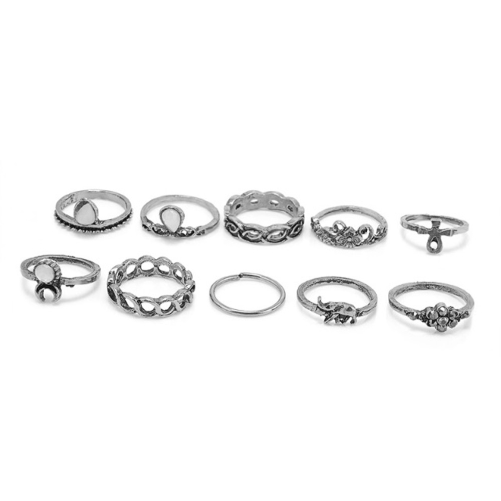 10PCS Waterfall Rings set - Picture 4 of 6