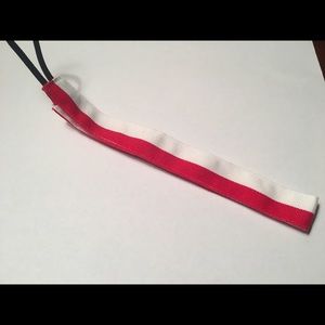 White & Red NEVER WORN Sweaty Band headband