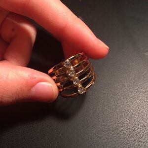 Gold and CZ Ring