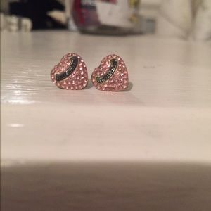 Pink Juicy Couture earrings