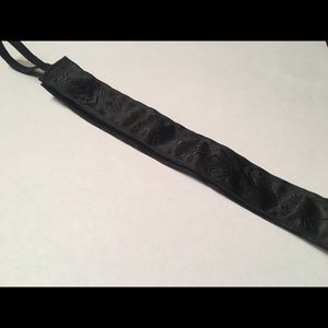 Black floral NEVER WORN Sweaty Band headband