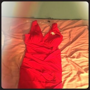 Red night out dress