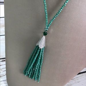 Swarovski Jewelry - Tassel necklace zirconia @jaquesboutique Swarovski Jewelry - Tassel necklace zirconia @jaquesboutique