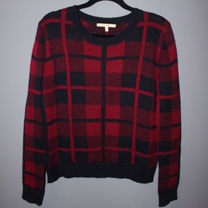 Francesca's Size Large Plaid Sweater