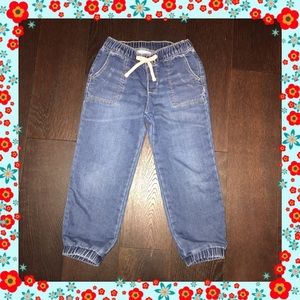 Girls Denim Joggers 4T