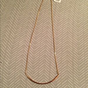Gold Curved Necklace