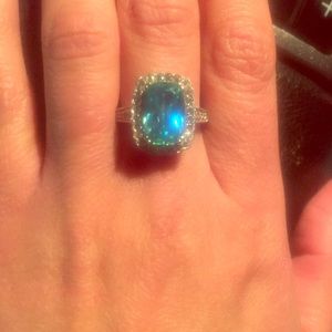 Coming soon 1.5 carat Topaz engage ring w diamonds