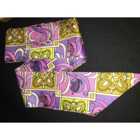 Accessories - Vintage Headscarf Pink and Purple Accessories - Vintage Headscarf Pink and Purple