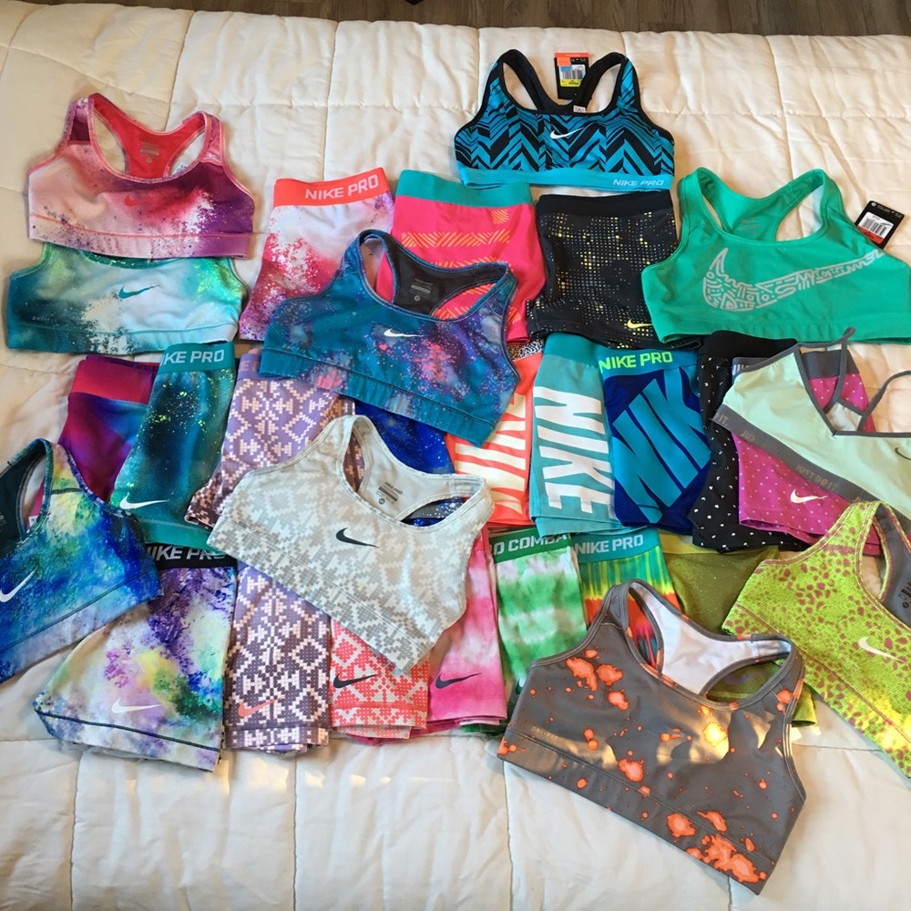 Nike Pro Shorts and Sports bras