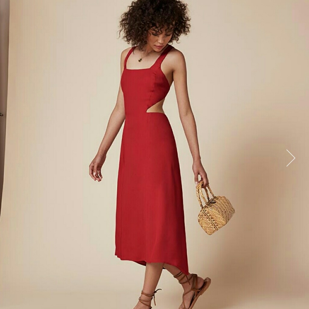 Reformation Nelly Dress- Poinsettia