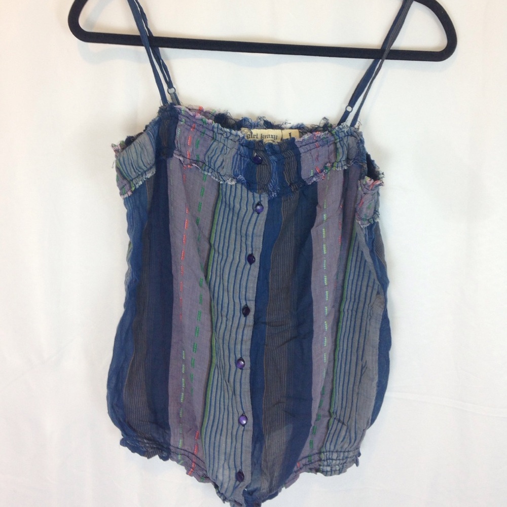 Striped Boho Tank Top