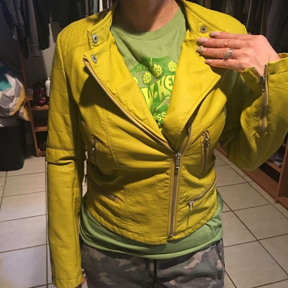 Faux leather jacket