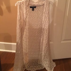 Long lace vest