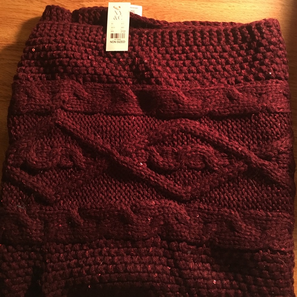 Maroon Infinity Scarf - NWT