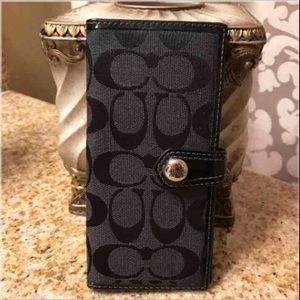 Coach Slim Checkbook Wallet