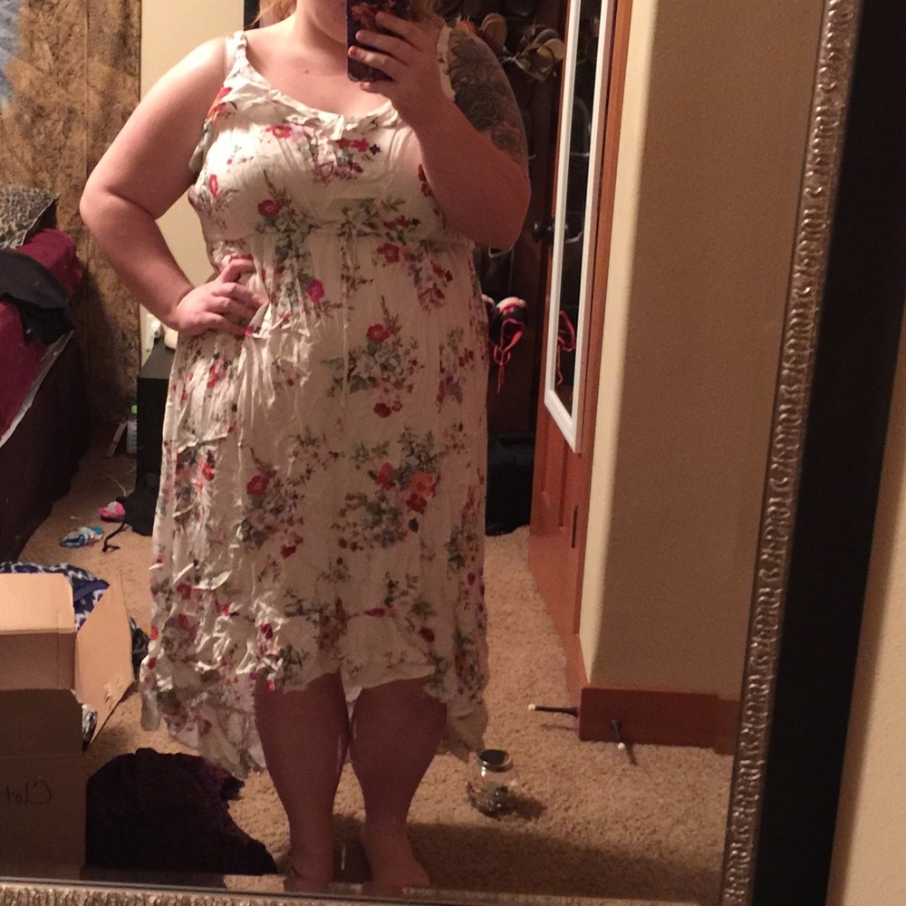 Torrid floral high low dress