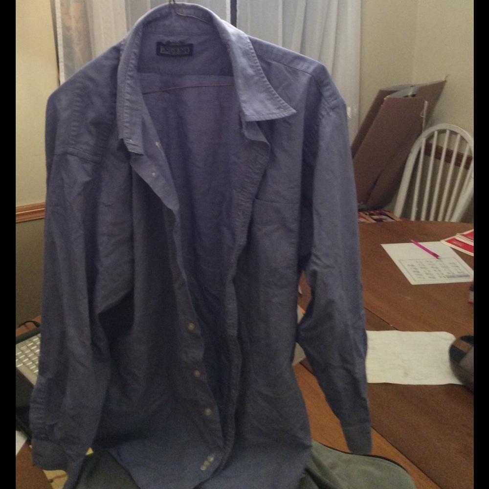 Lands End men's dress shirt