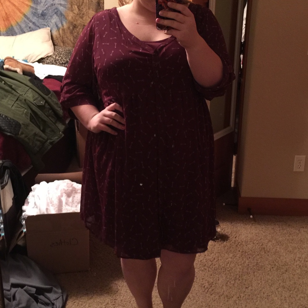torrid arrow print shirt dress