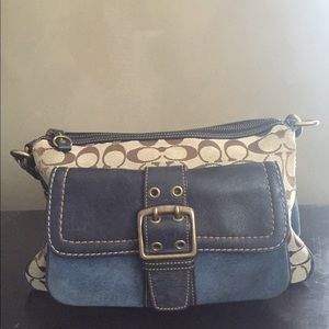 COACH SHOULDER BAG & MATCHING WALLET