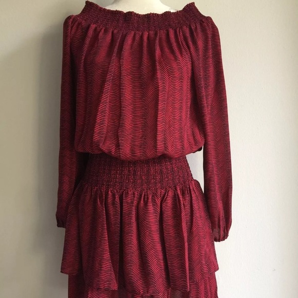 Michael Kors Strapless Red Dress