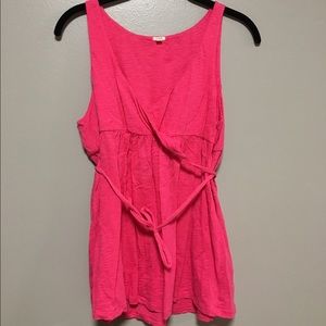 J Crew Faux Wrap Cotton Slub Camisole