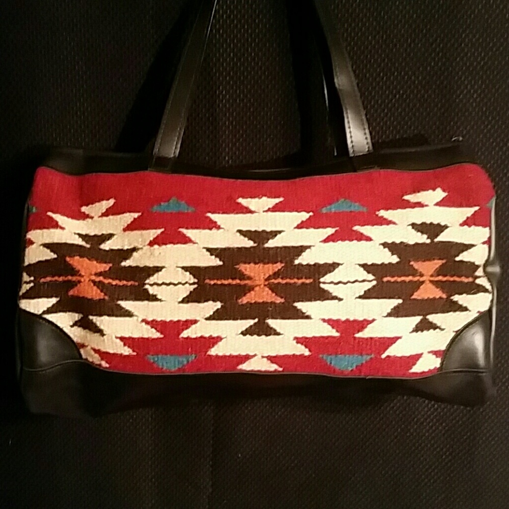 Artisan Handwoven Duffel Weekender Bag NEW