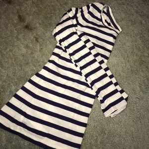 Purple and White Long Sleeve Top