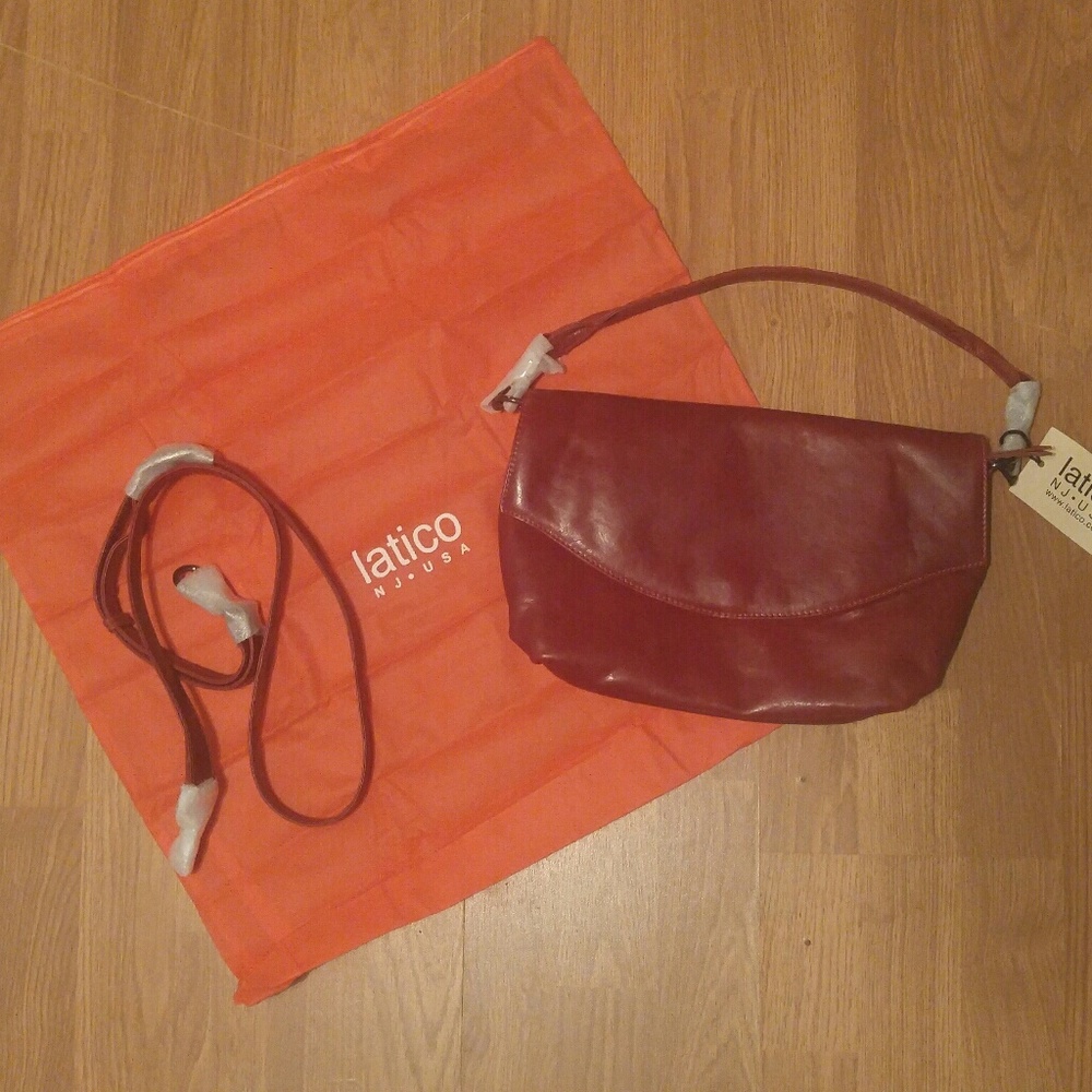 Latico "Rita" 100% Leather Shoulder 5521 RED
