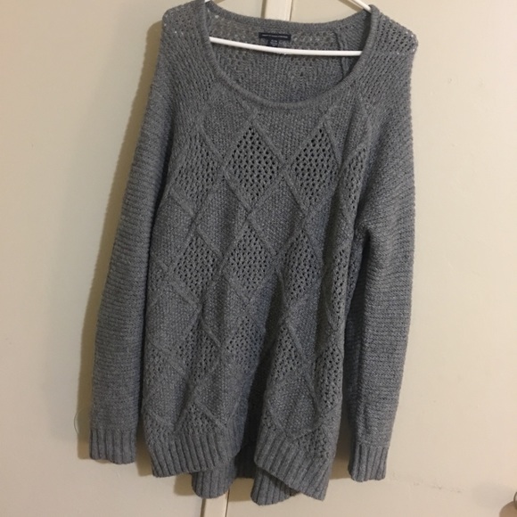 American Eagle Outfitters Gray Sweater size L - Picture 2 of 2