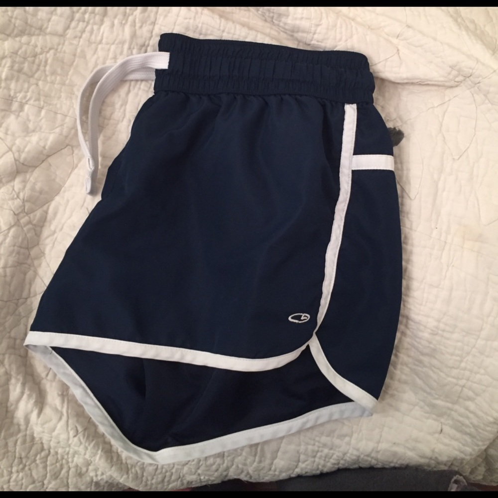 Champion Navy Blue Gym Shorts w/Drawstring
