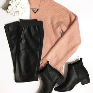 Michael Kors Leather Front Legging