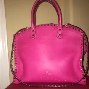 Valentino Rockstud dome pink handbag