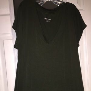 Army Green v neck