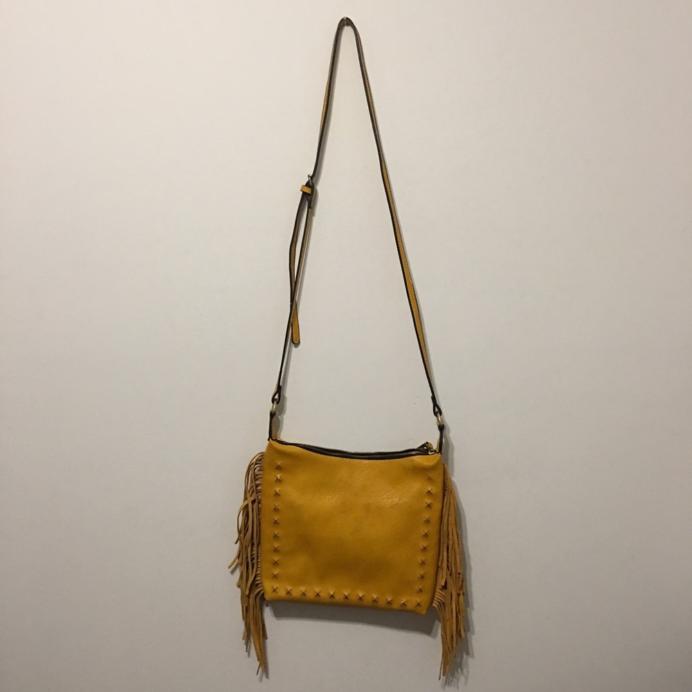 Sr2 Yellow Fringe Crossbody