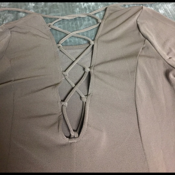 A-Line Long-Sleeve Swing Dress - Picture 3 of 4