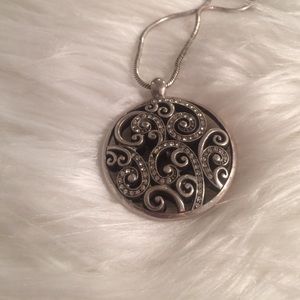 Brighton swirling crystals pendant