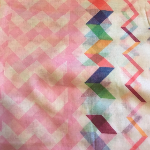 Pink Chevron Infinity Scarf - Picture 4 of 5