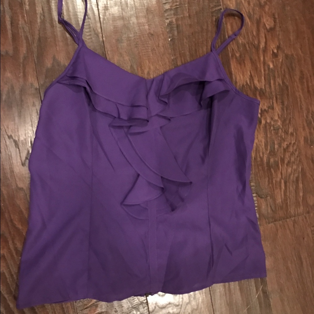 Cute MILEY CYRUS zippered back strappy tank. XL