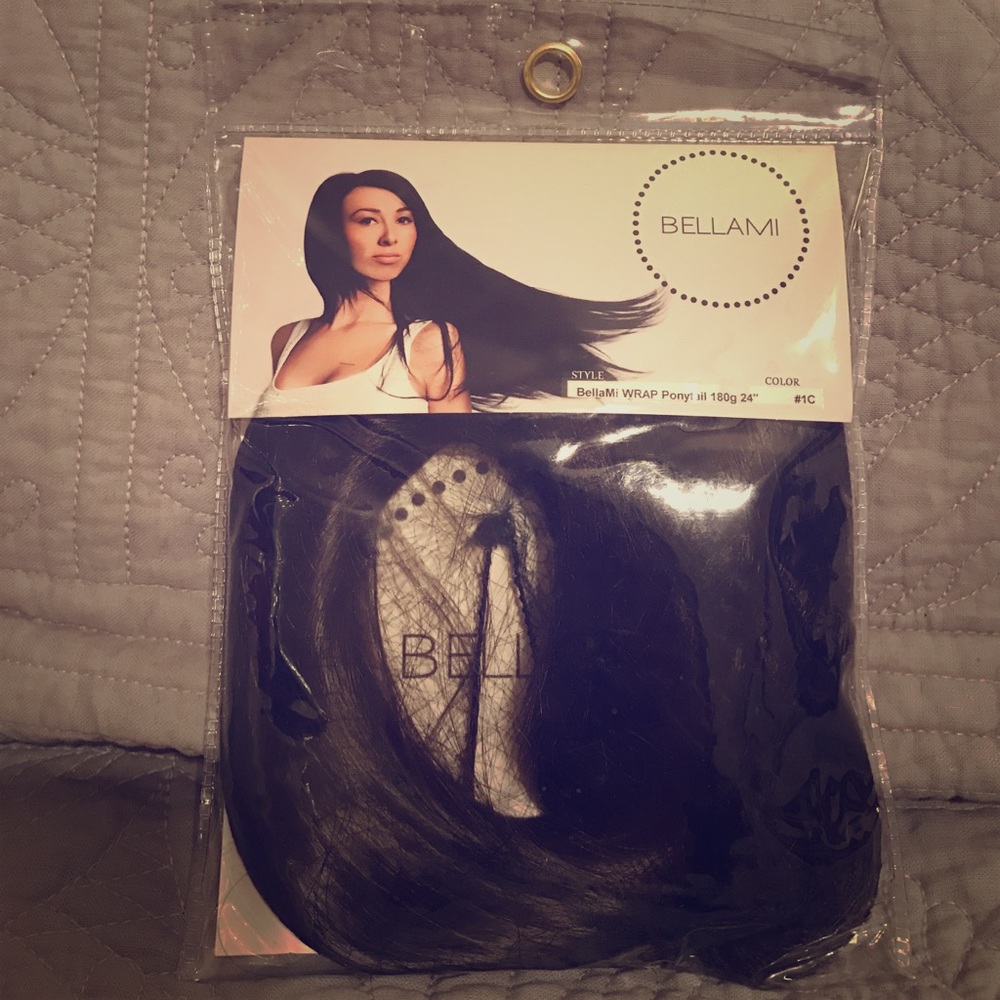 BELLAMI WRAP PONYTAIL 24" IN MOCHACHINO BROWN NWT