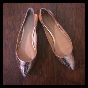 Banana Republic Metallic Gold Flats