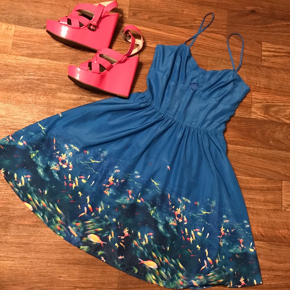 Blue dress