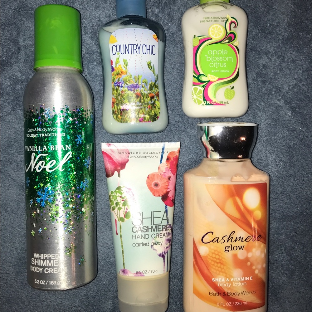 Bath and Body Works lotion bundle